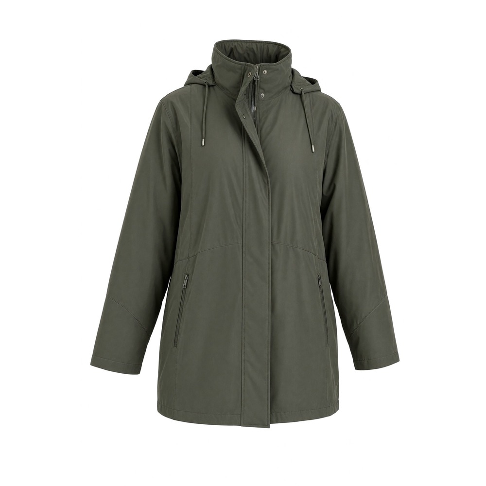 Mackintosh New England Womens Olive Green Hooded Quilted Lined Parka Jacket